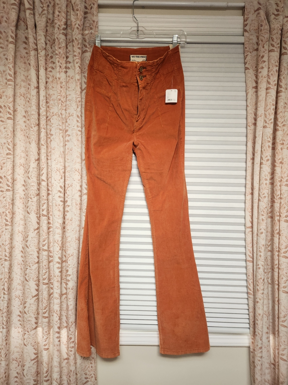 We The Free Rust Corduroy Flare Pants